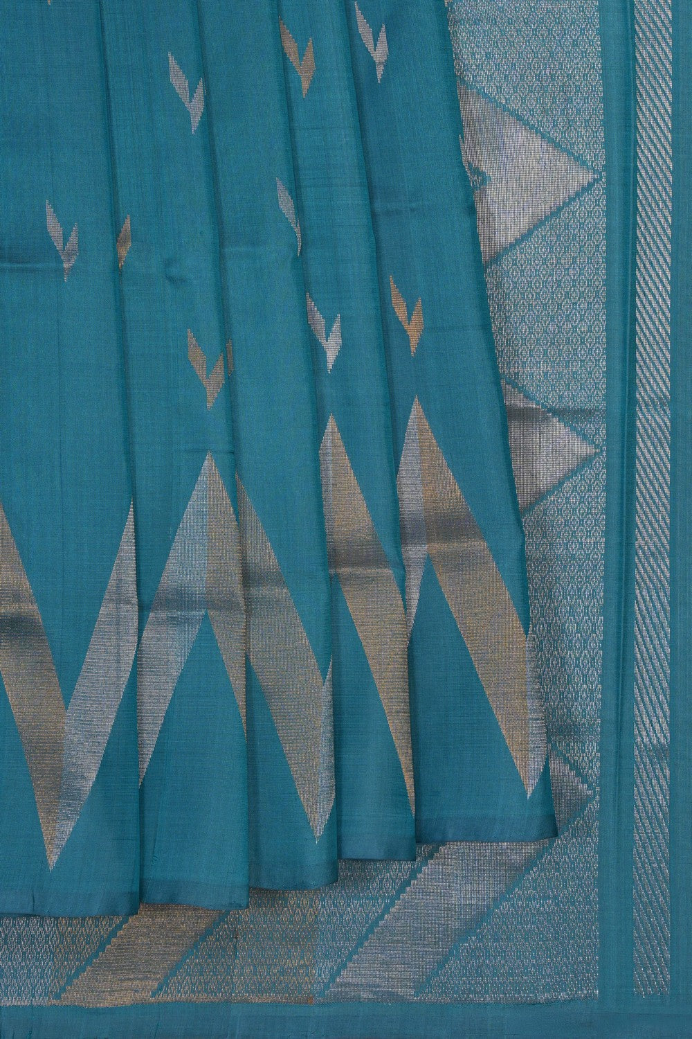 Image of Uppada Silk Blue Saree