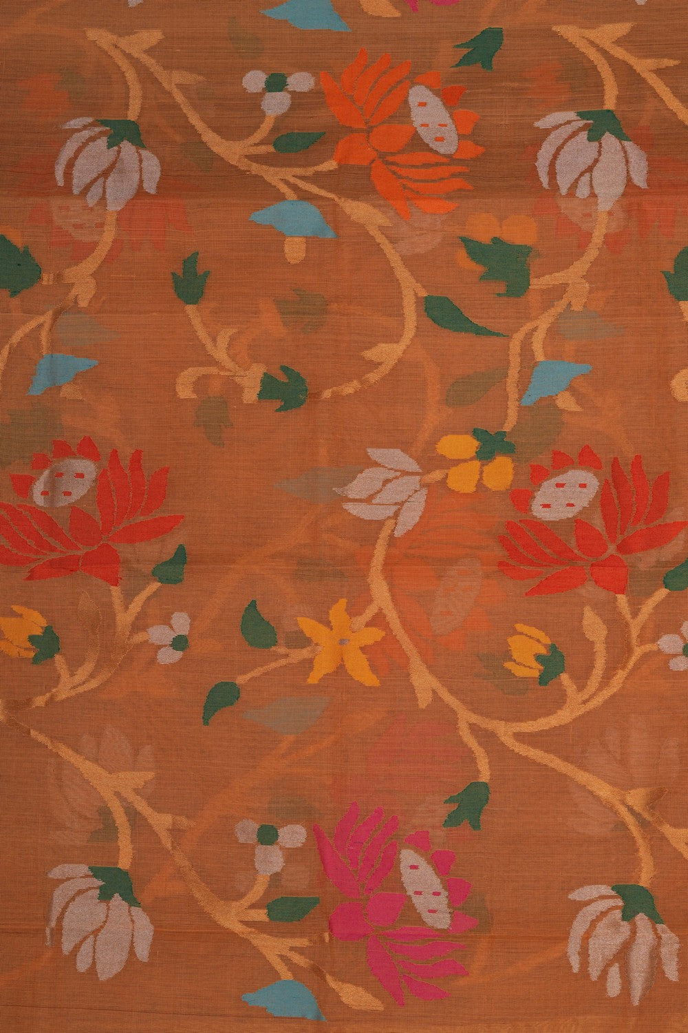 Image of Uppada Cotton Jamdani Floral Dupatta