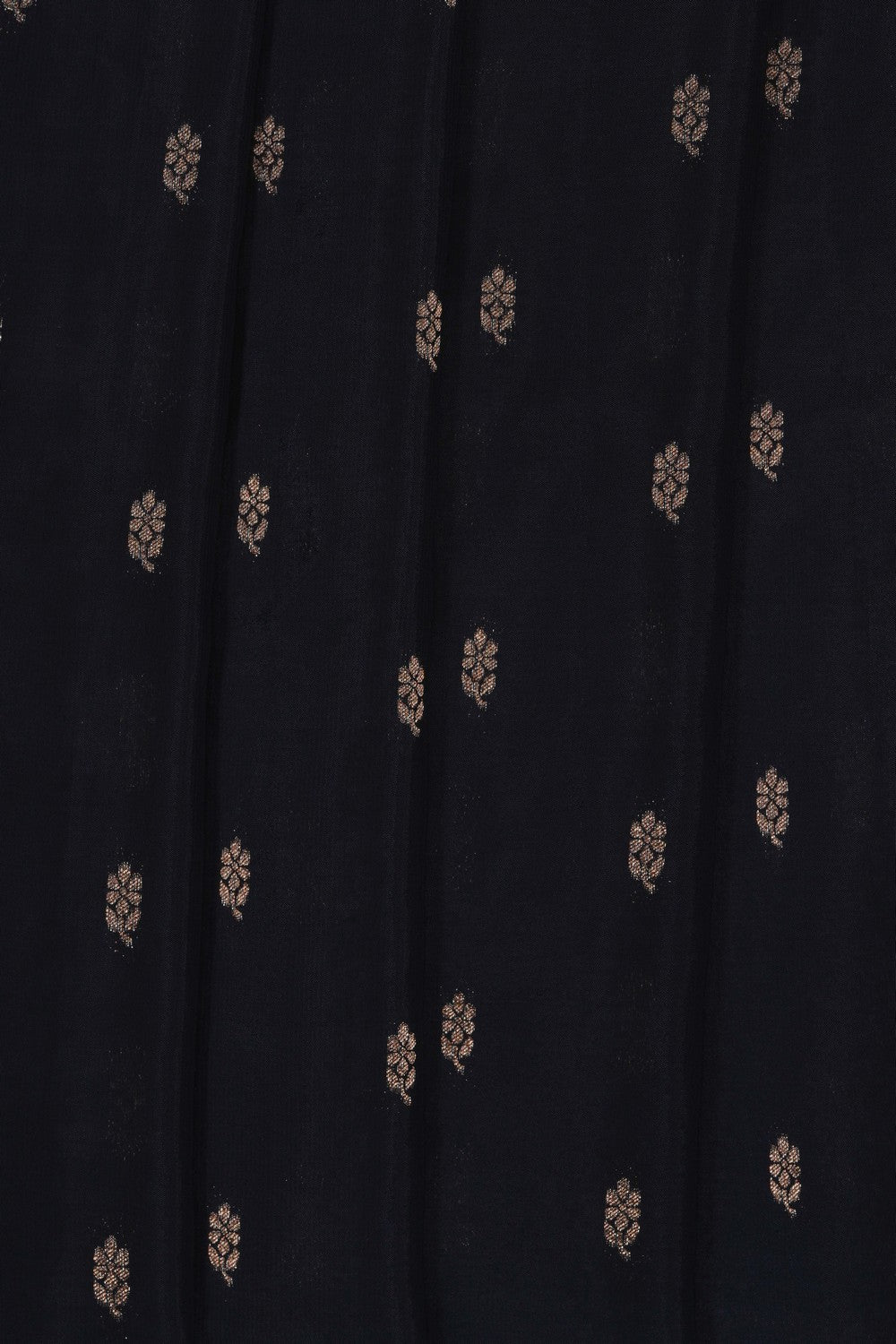 Image of Black Banarasi Silk Saree