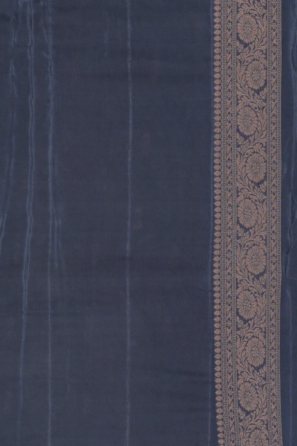 Image of Black Banarasi Silk Saree