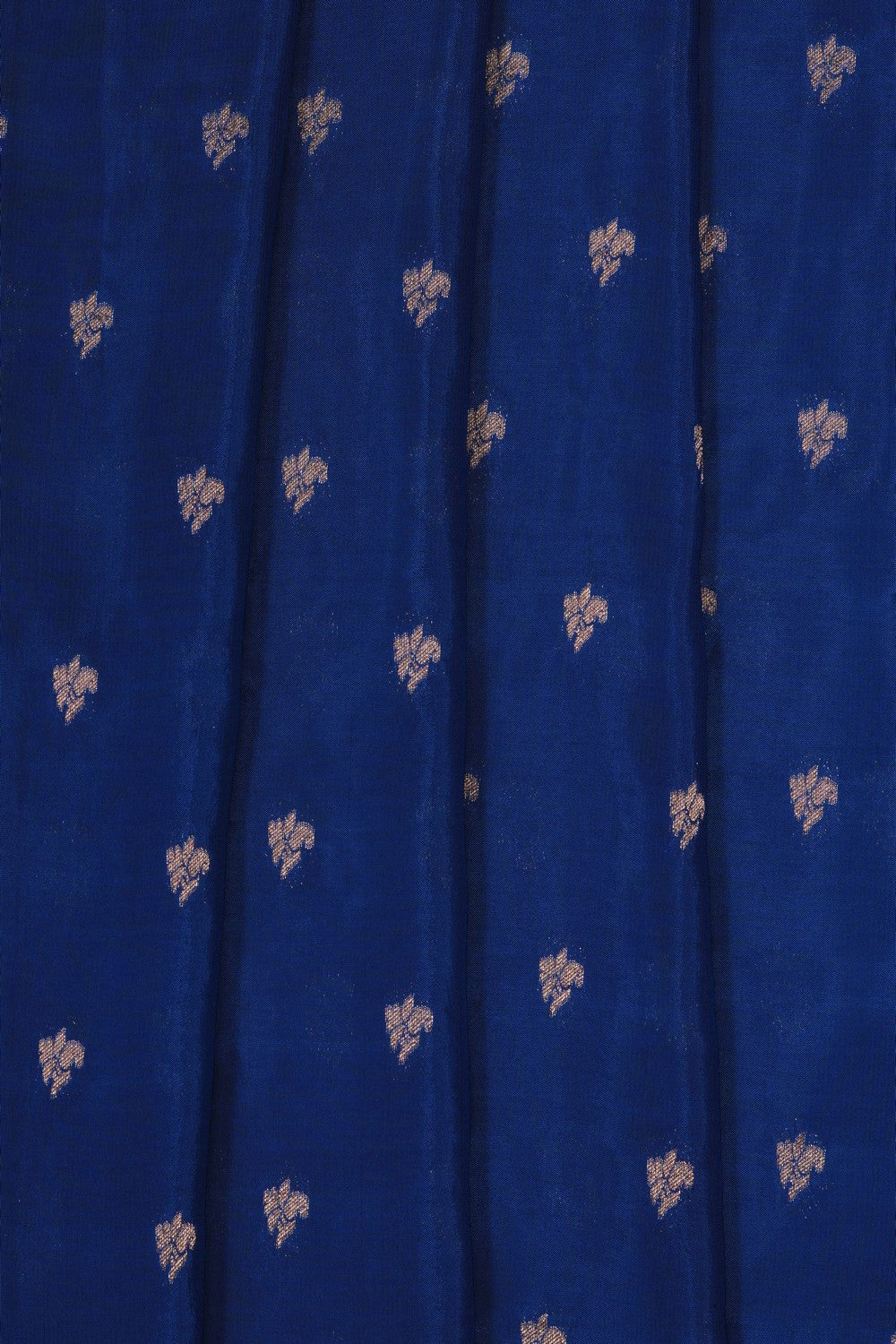 Image of Navy Blue Banarasi Silk Saree