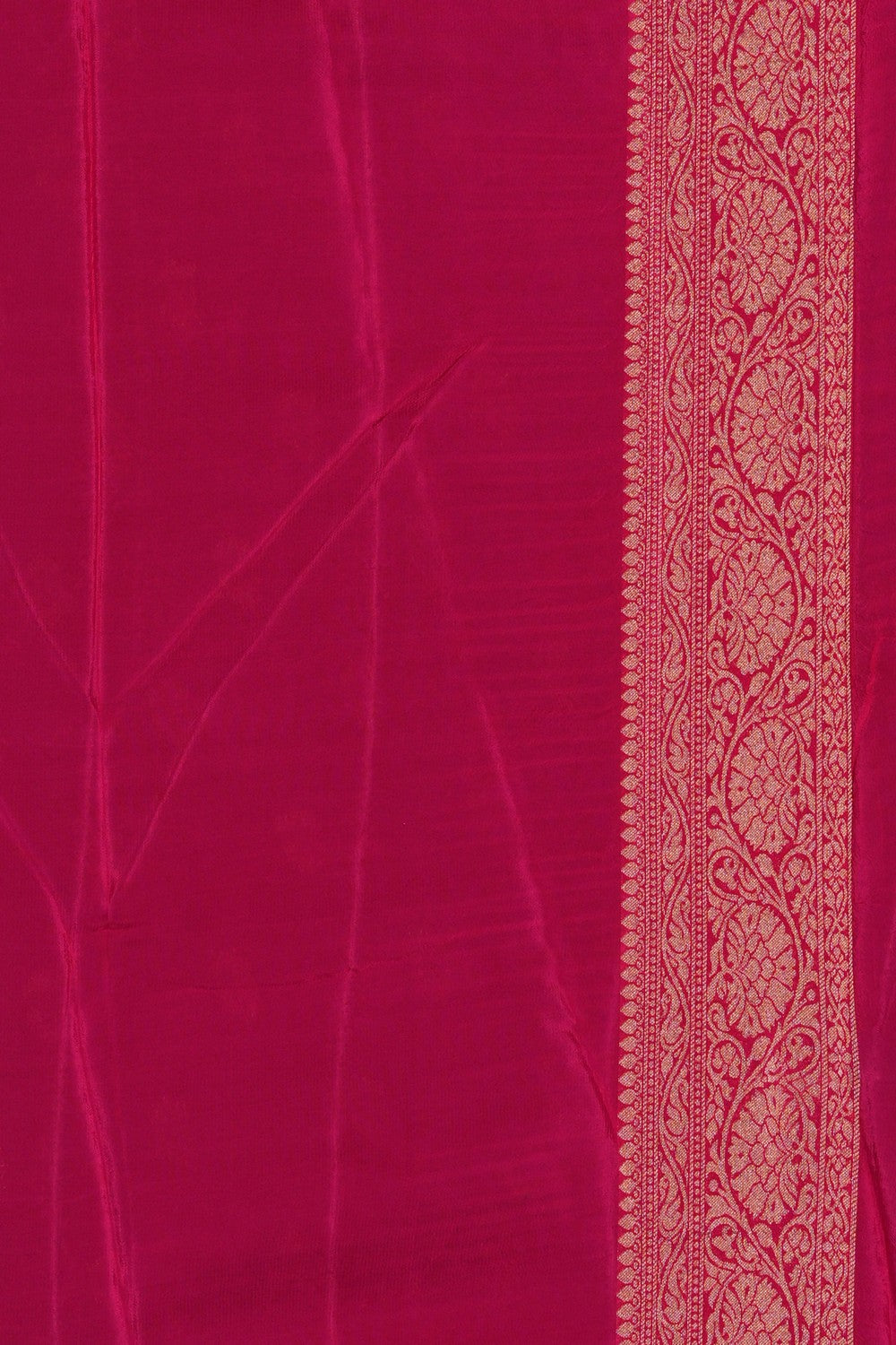 Image of Navy Blue Banarasi Silk Saree