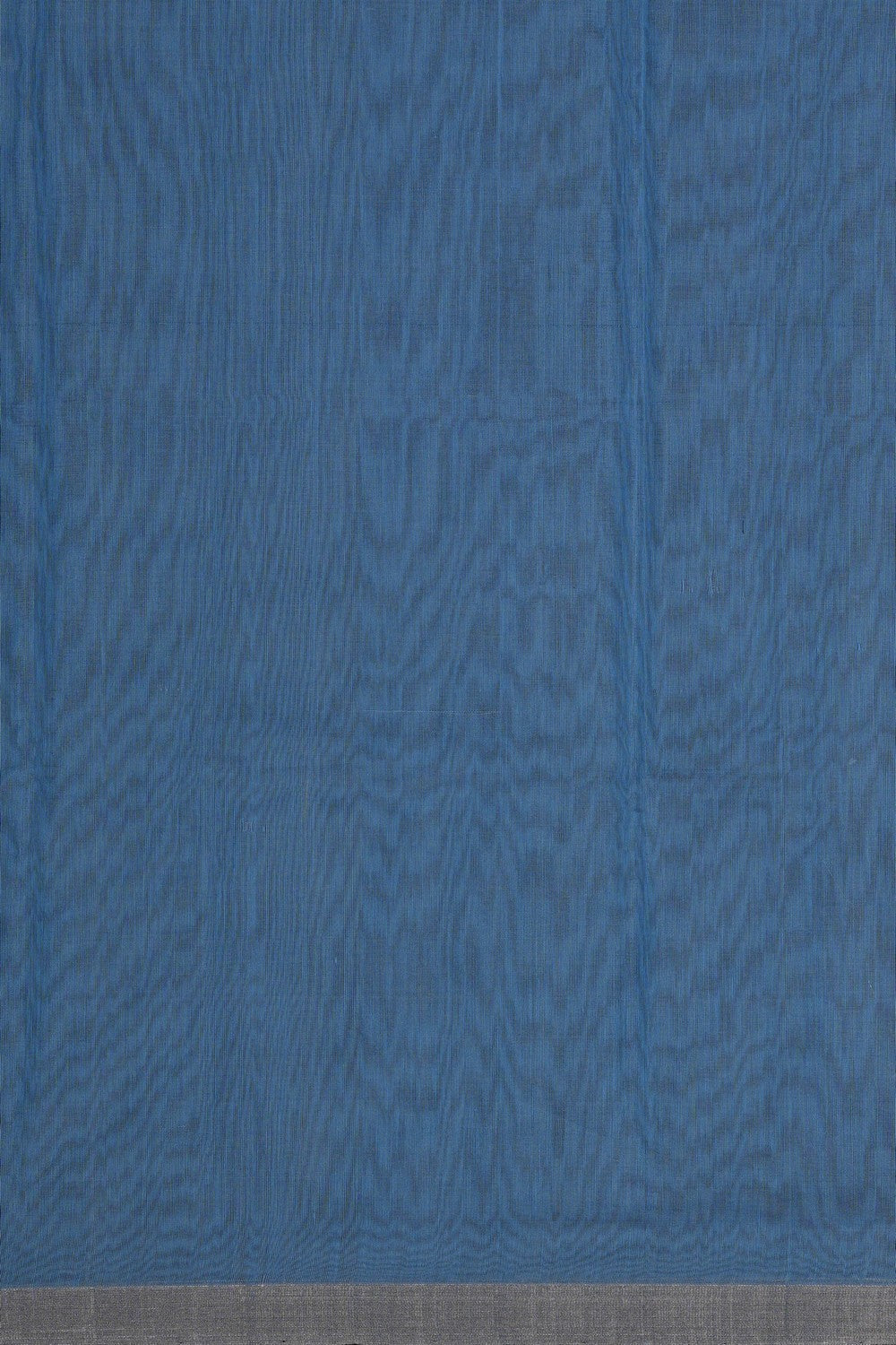Image of Chanderi Silk Cotton Smoky Blue Saree