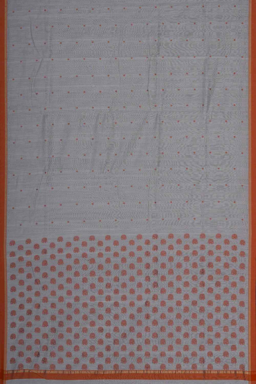 Image of Chanderi Silk Cotton Off-White Saree