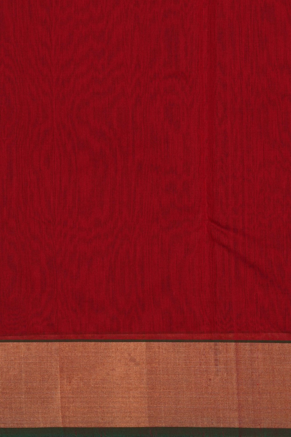 Image of Chanderi Silk Cotton Red Saree