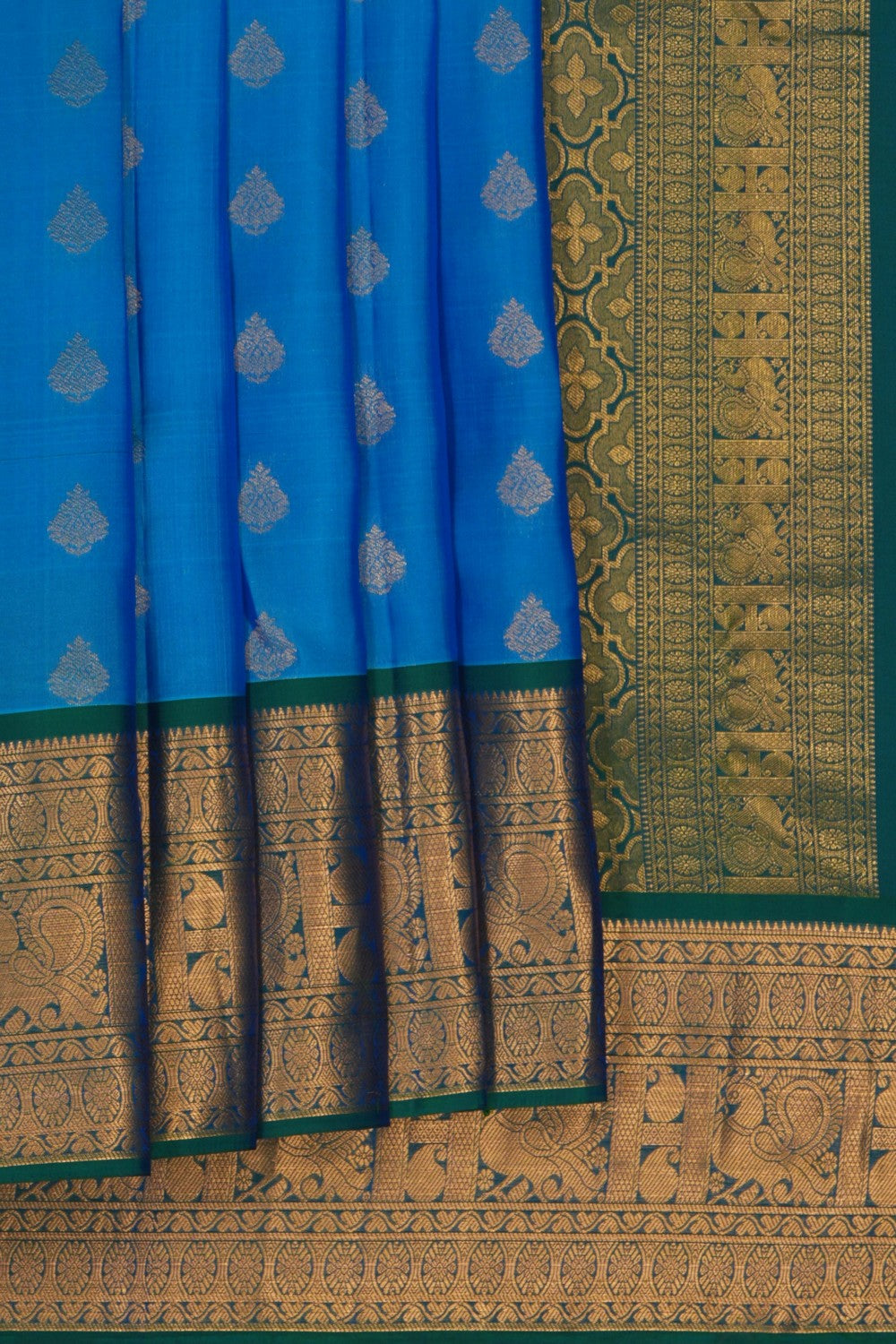 Image of Blue South Silk Saree