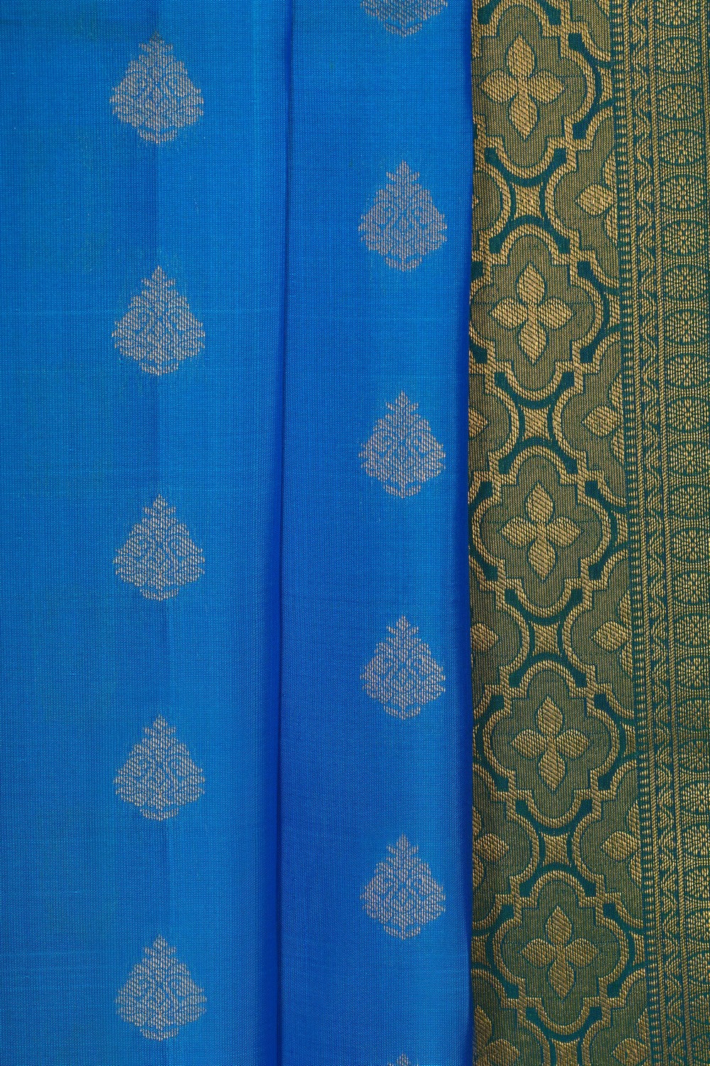 Image of Blue South Silk Saree
