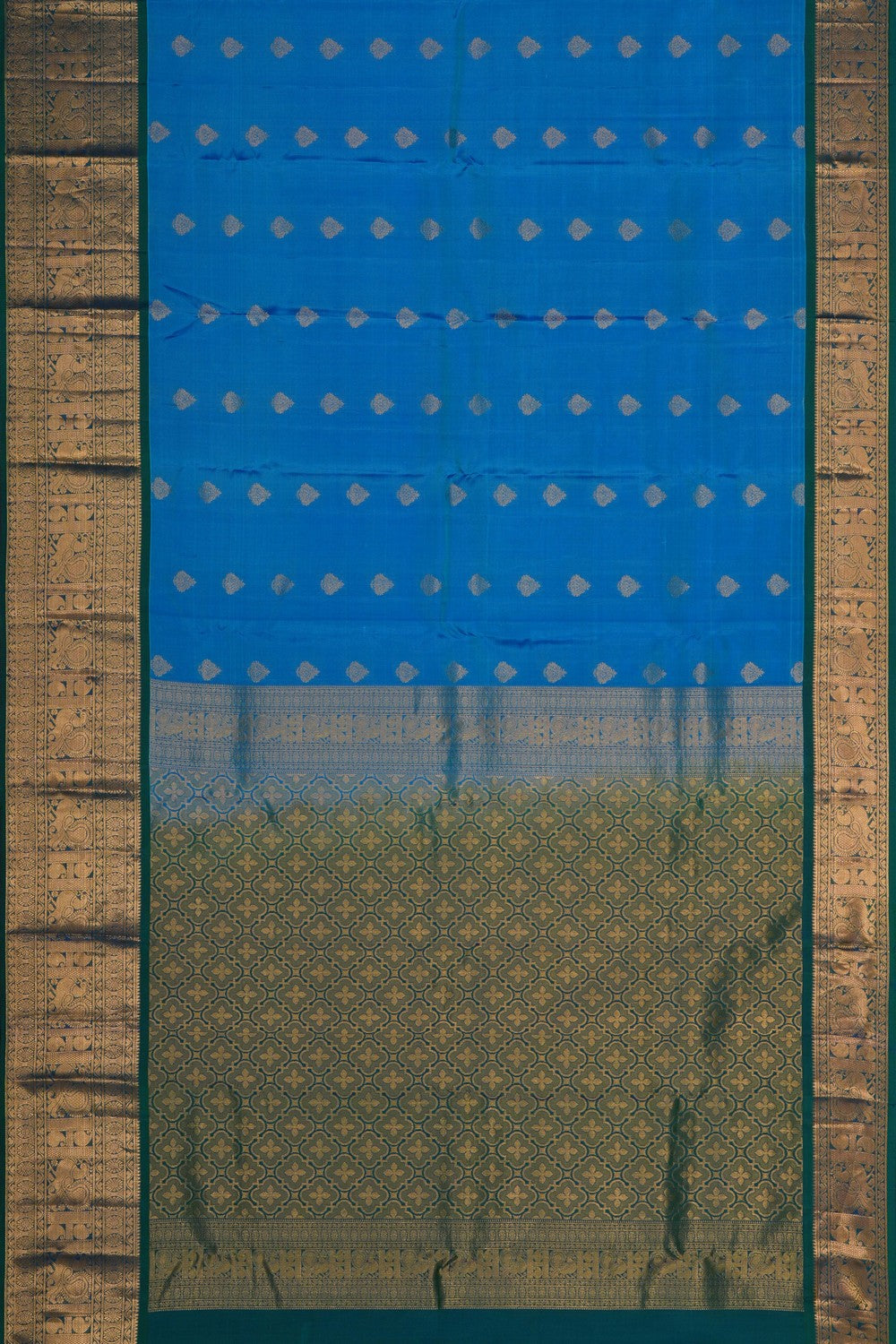 Image of Blue South Silk Saree