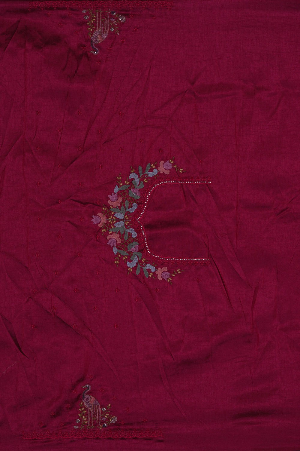 Image of A Red Embroidered Saree