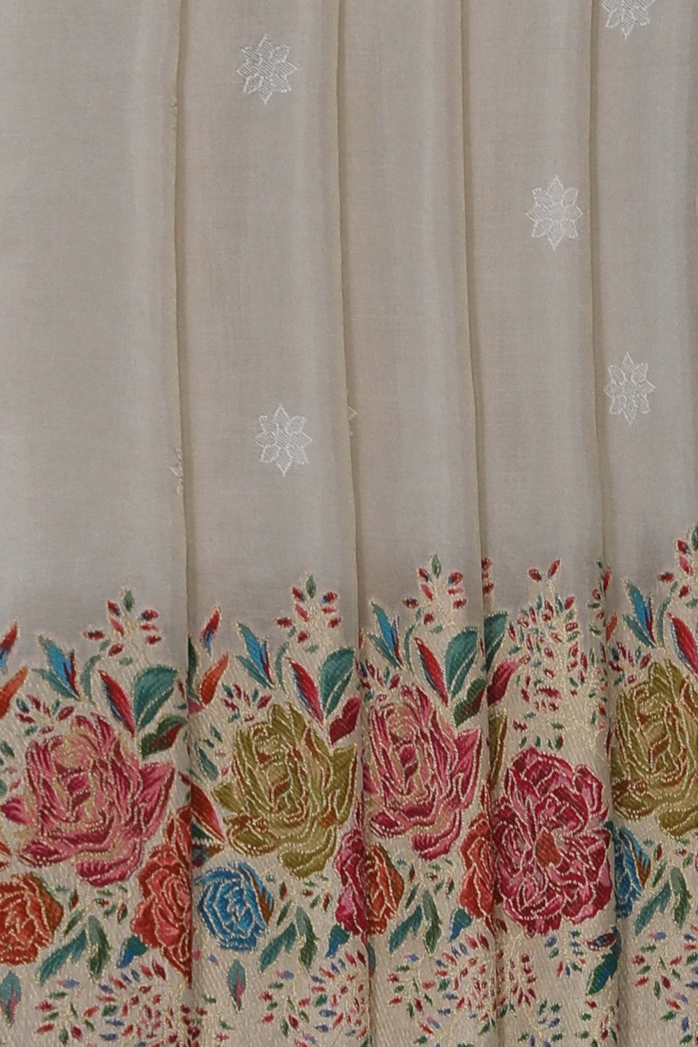 Image of Cream Silk Saree