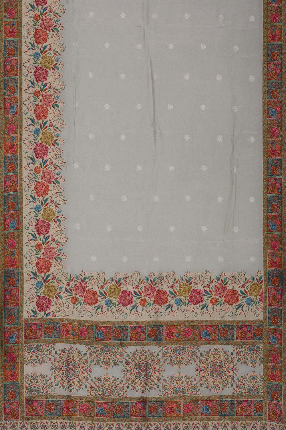 Image of Cream Silk Saree