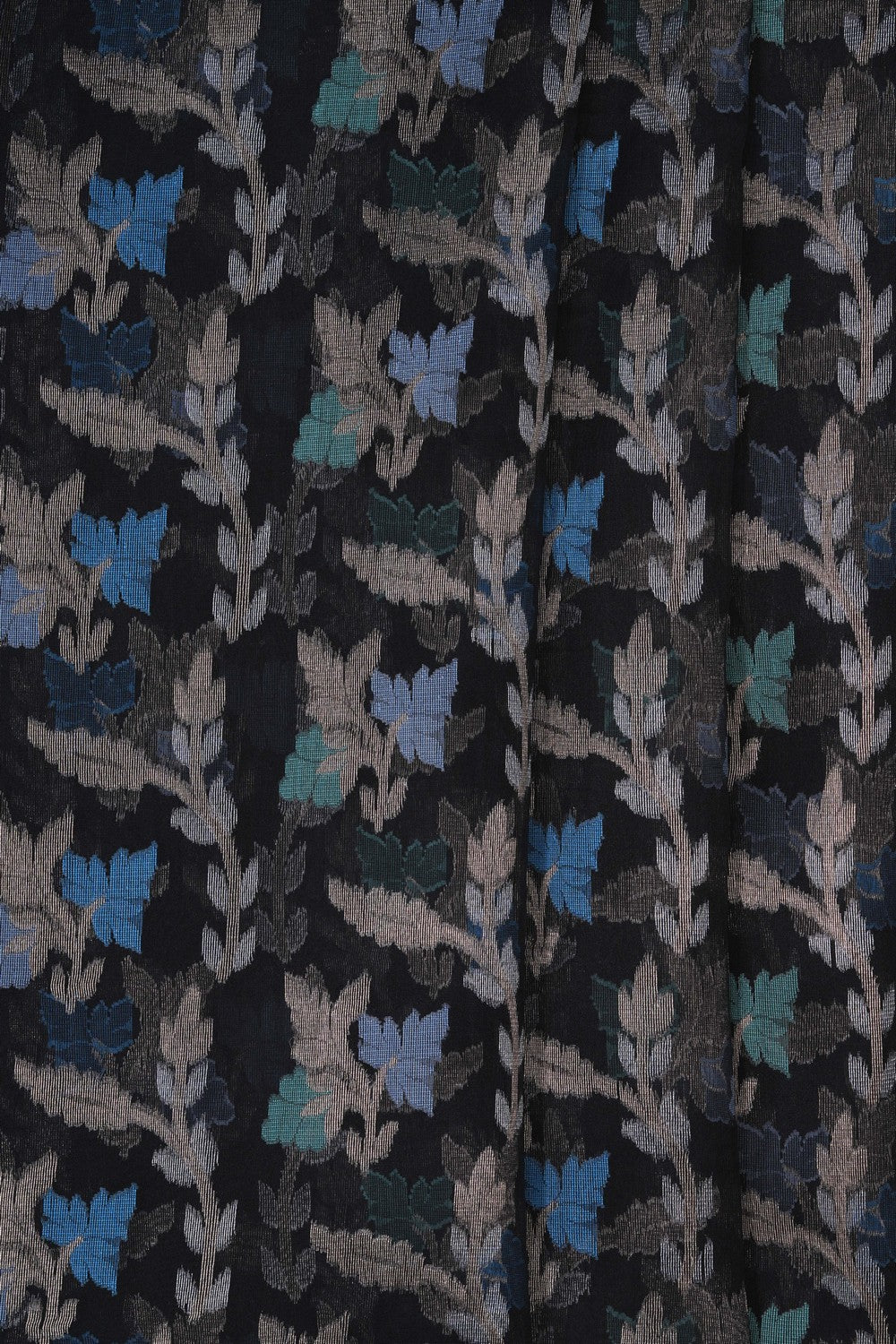 Image of Black Kora Brocade Saree
