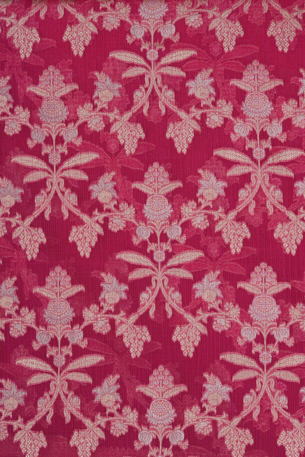 Image of Pink Kora Brocade Saree