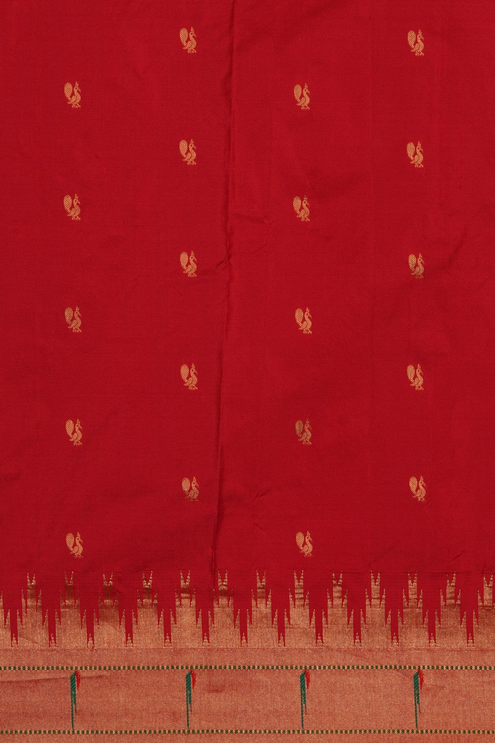 Image of Green Paithani Silk Saree