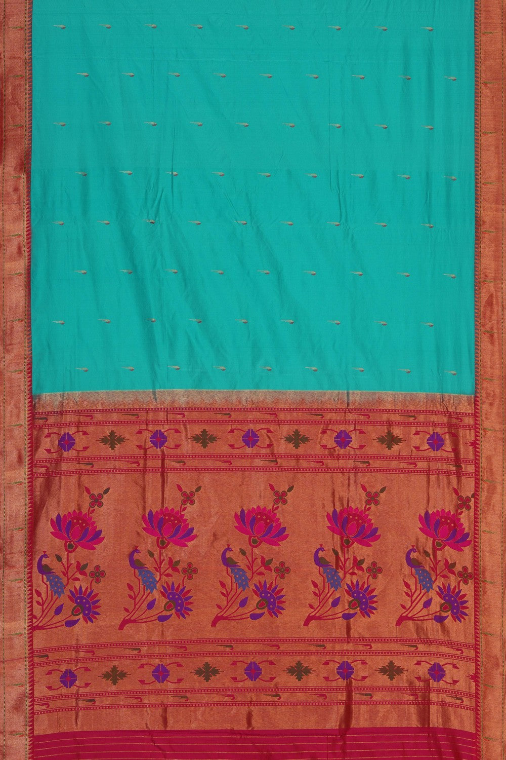 Image of Green Paithani Silk Saree