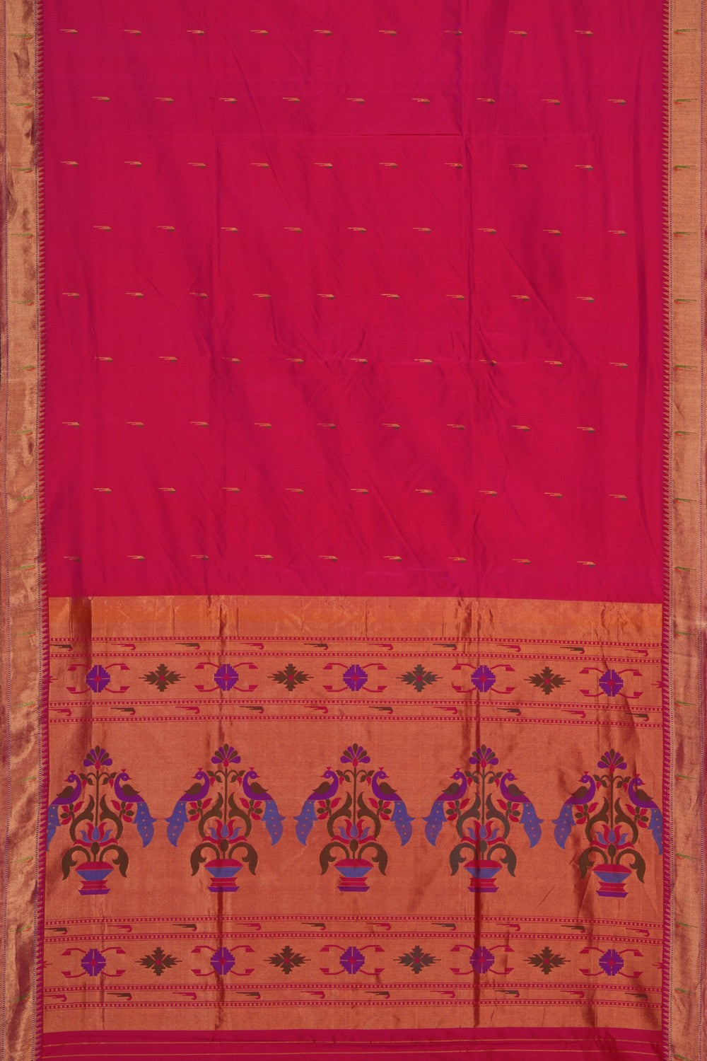 Image of Pink Paithani Silk Saree