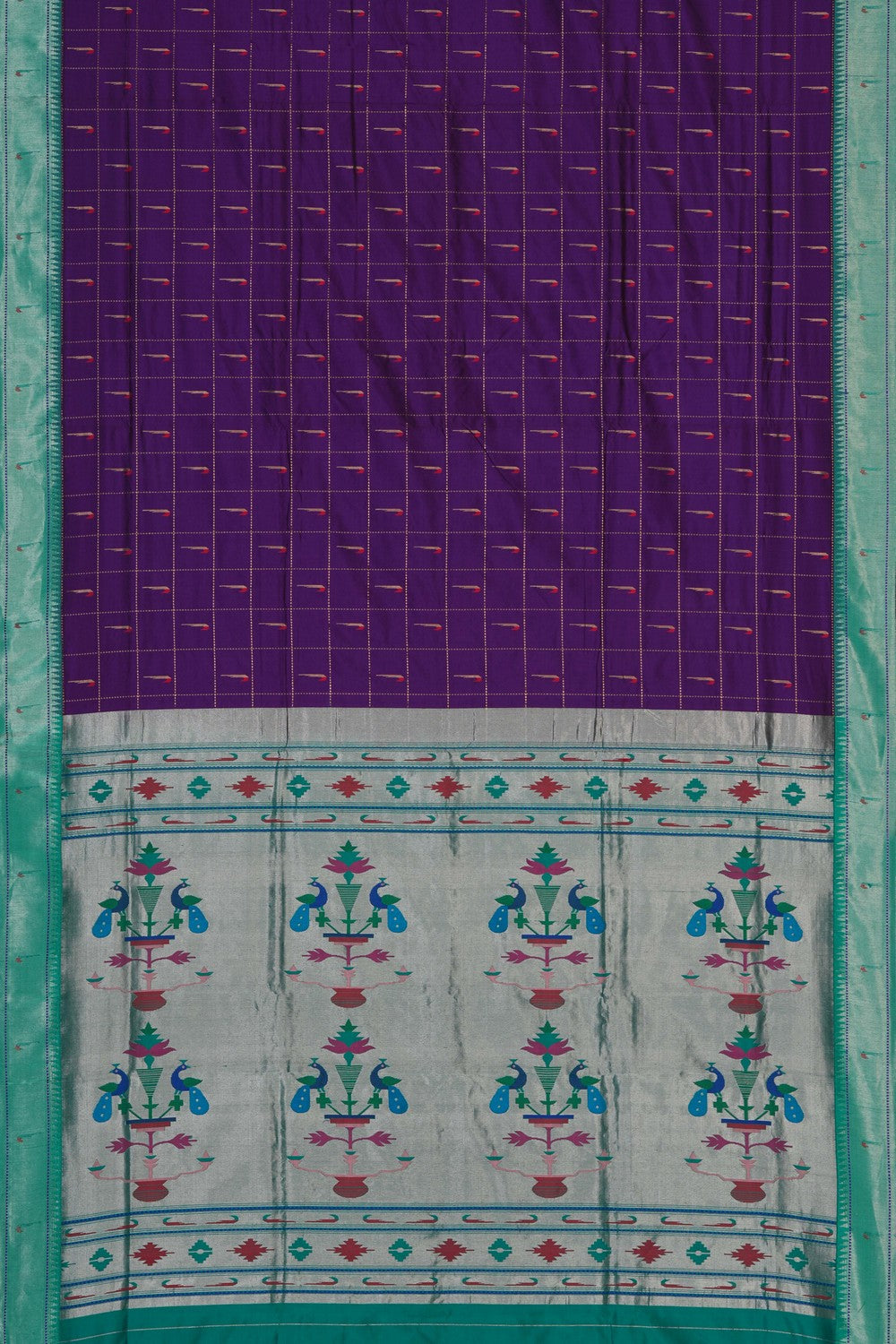 Image of Purple Paithani Silk Saree