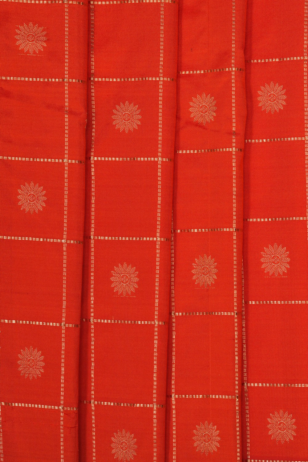 Image of Orange Paithani Silk Saree