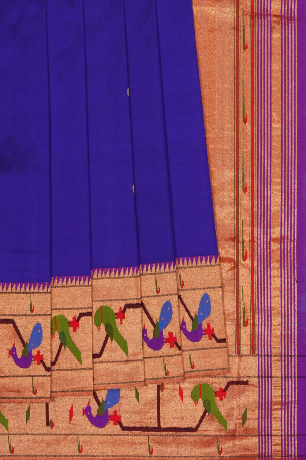 Image of Purple Paithani Silk Saree