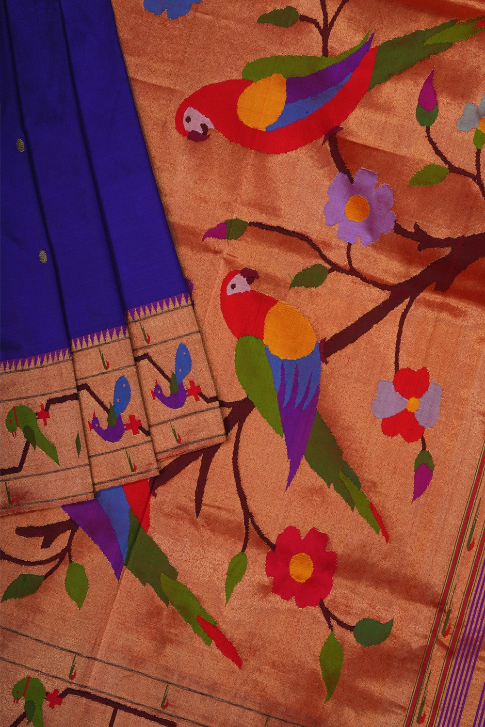 Image of Purple Paithani Silk Saree