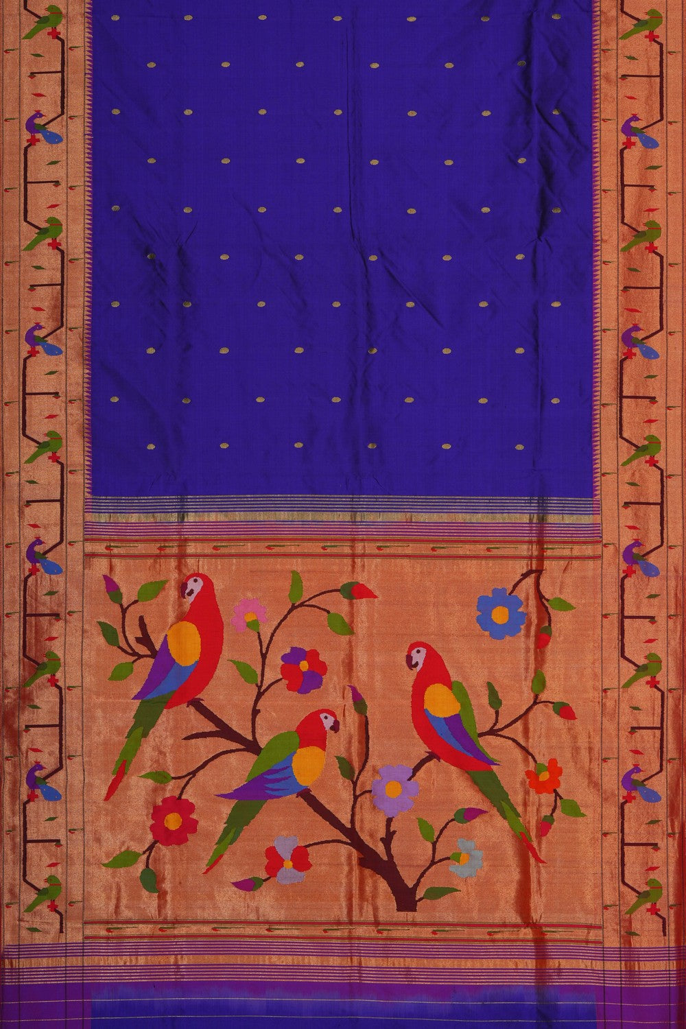 Image of Purple Paithani Silk Saree