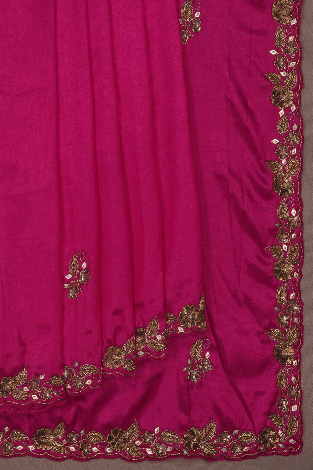 Image of A Pink Embroidered Saree