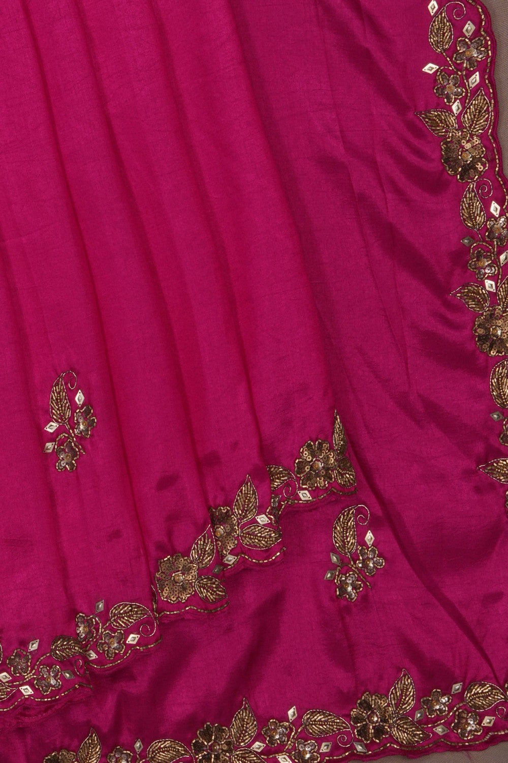 Image of A Pink Embroidered Saree