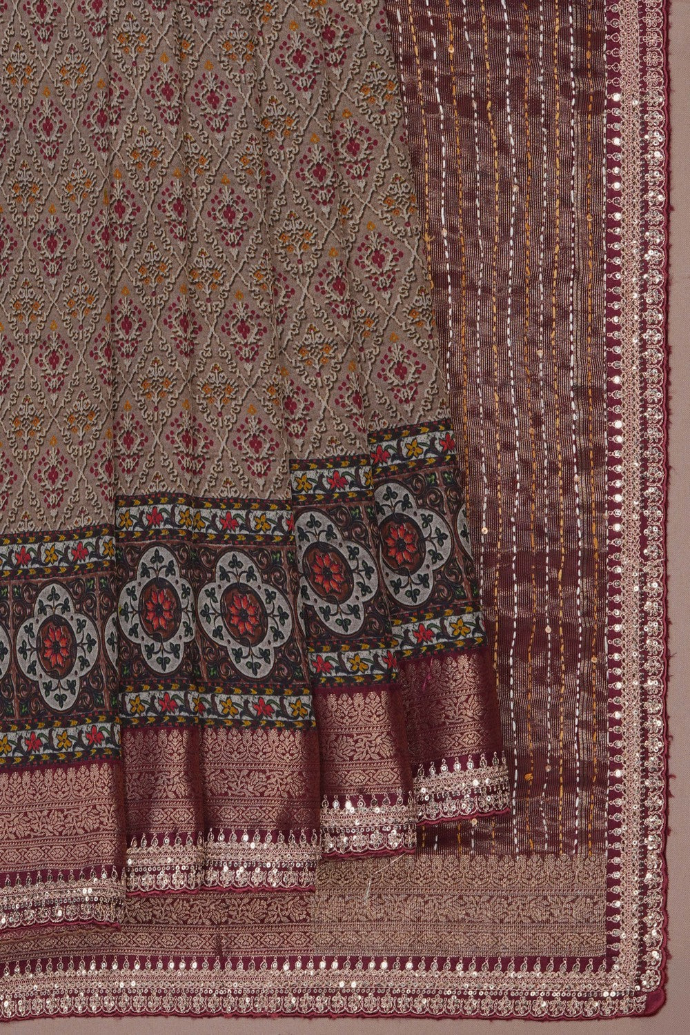 Image of Modern Aesthetic Silk Saree