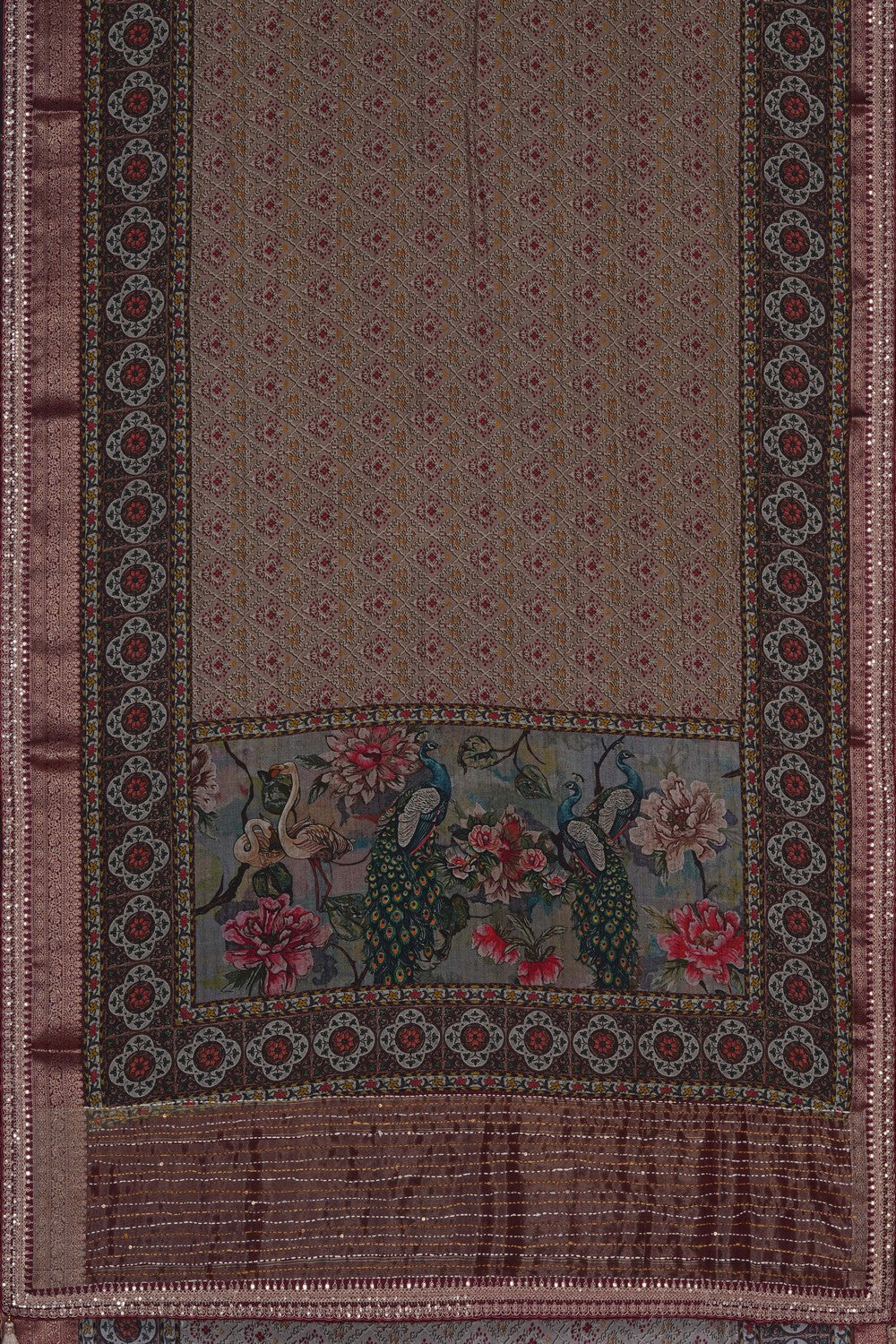 Image of Modern Aesthetic Silk Saree