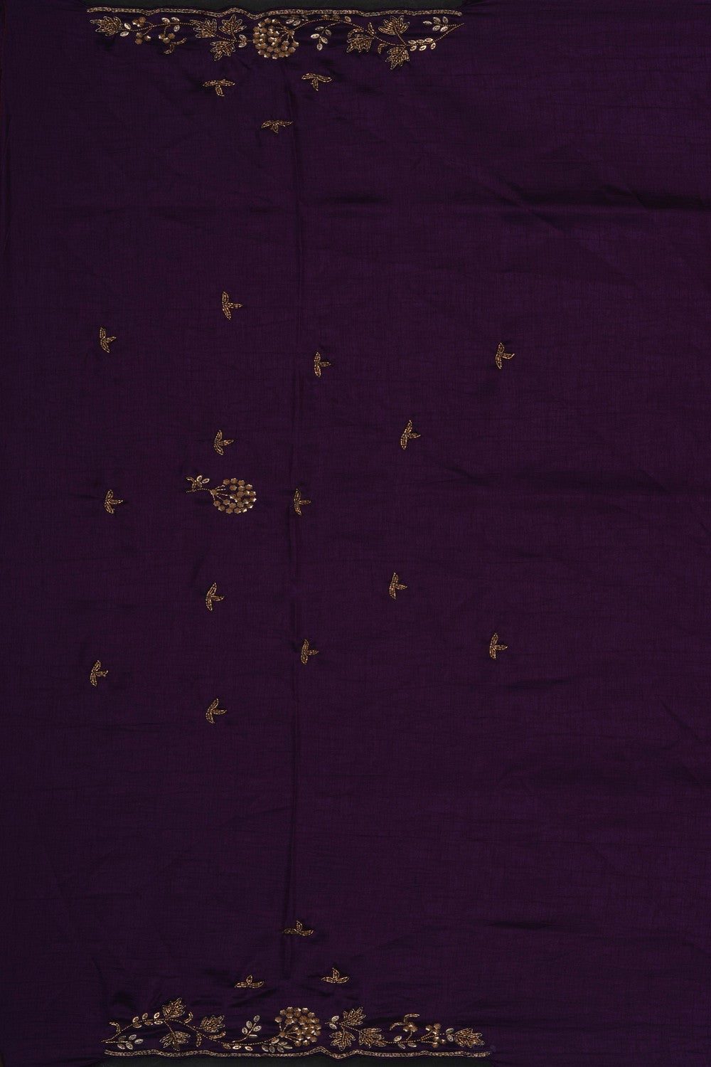 Image of A Purple Embroidered Saree