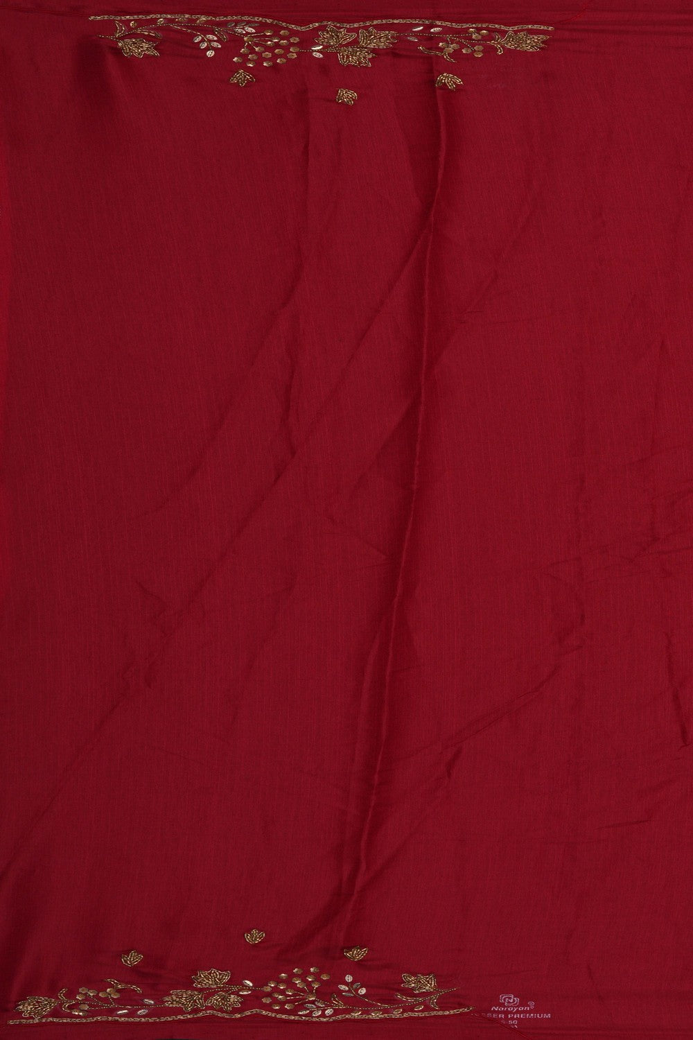 Image of A Red Embroidered Saree