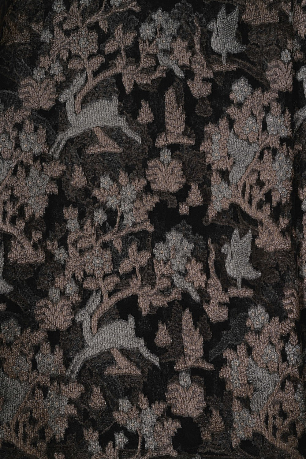 Image of Black Kora Brocade Saree