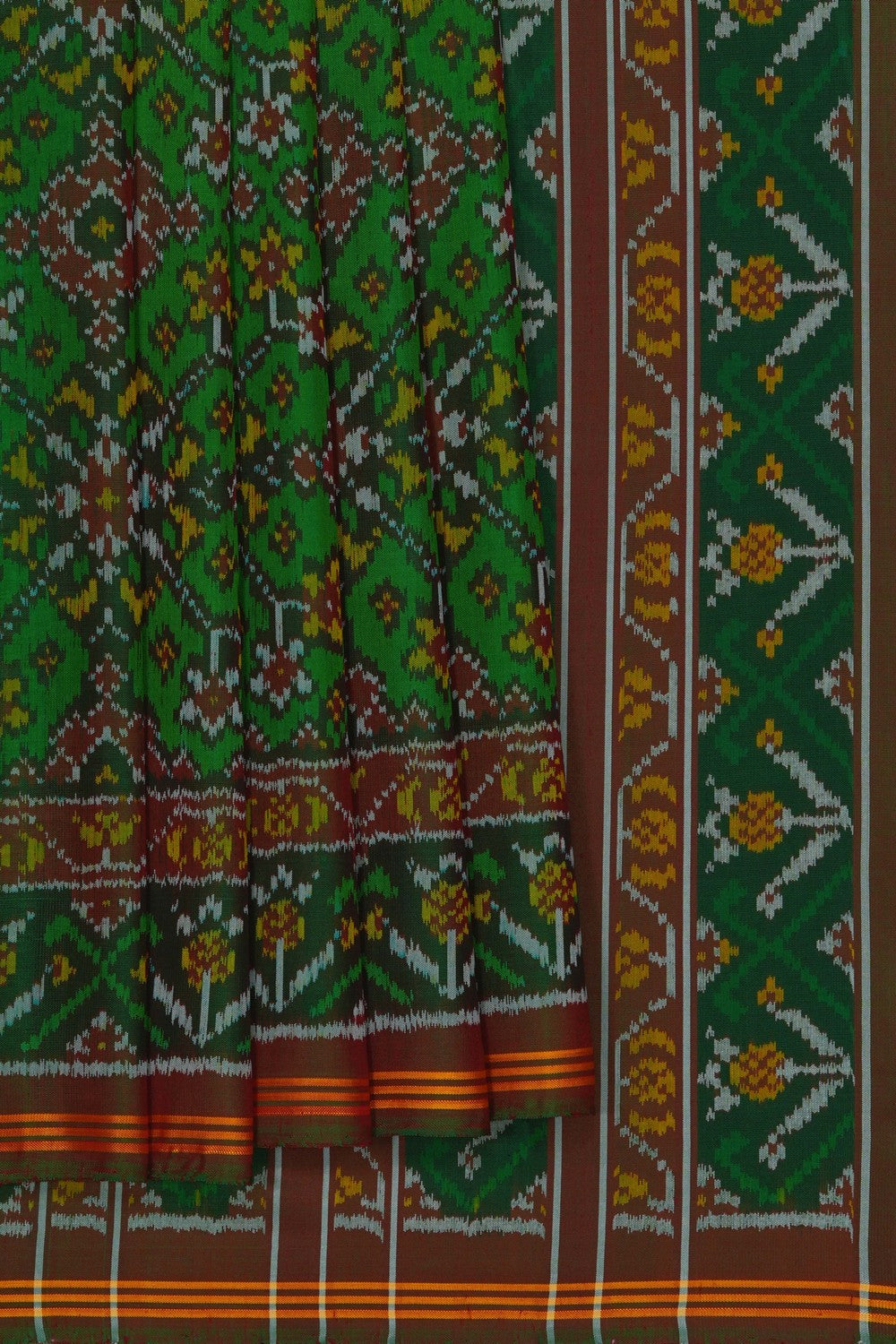 Image of Rajkot Silk Green Saree