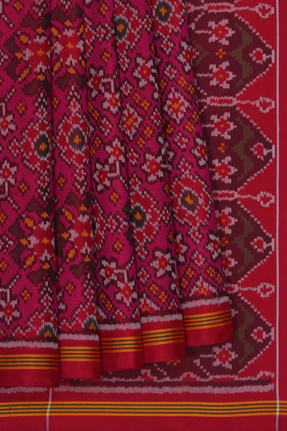 Image of Rajkot Silk Pink Saree