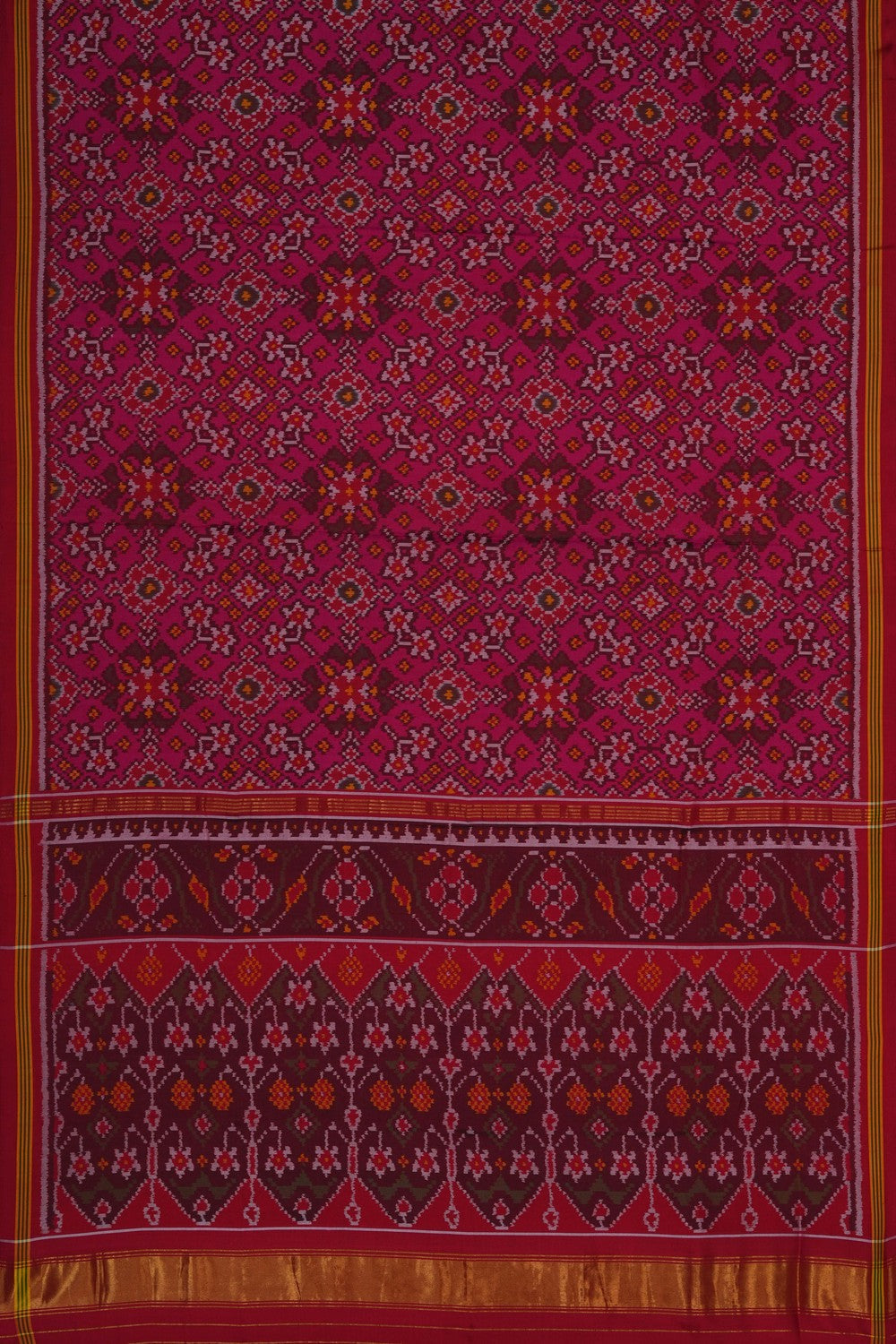 Image of Rajkot Silk Pink Saree
