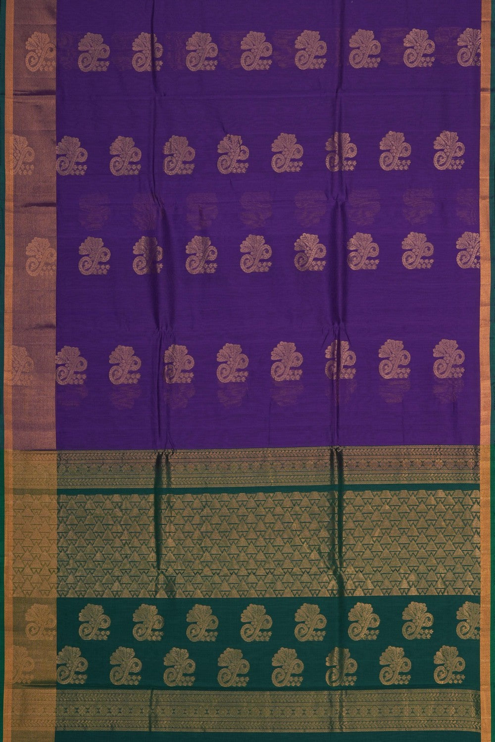 Image of Purple South Silk Cotton Saree