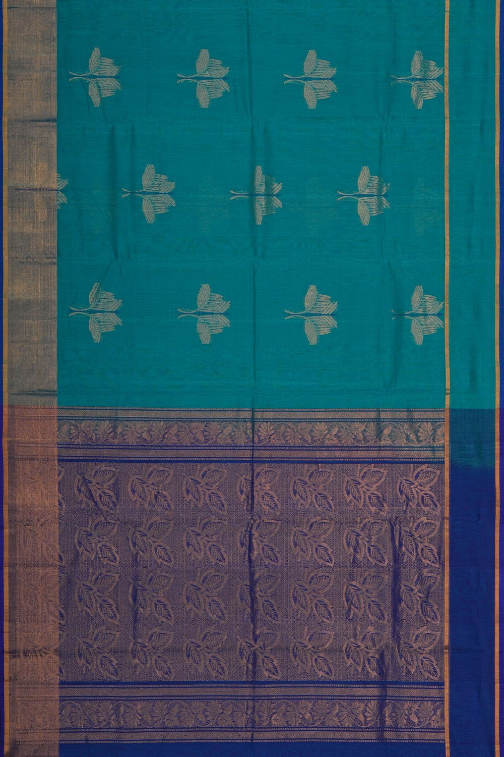Image of Green South Silk Cotton Saree
