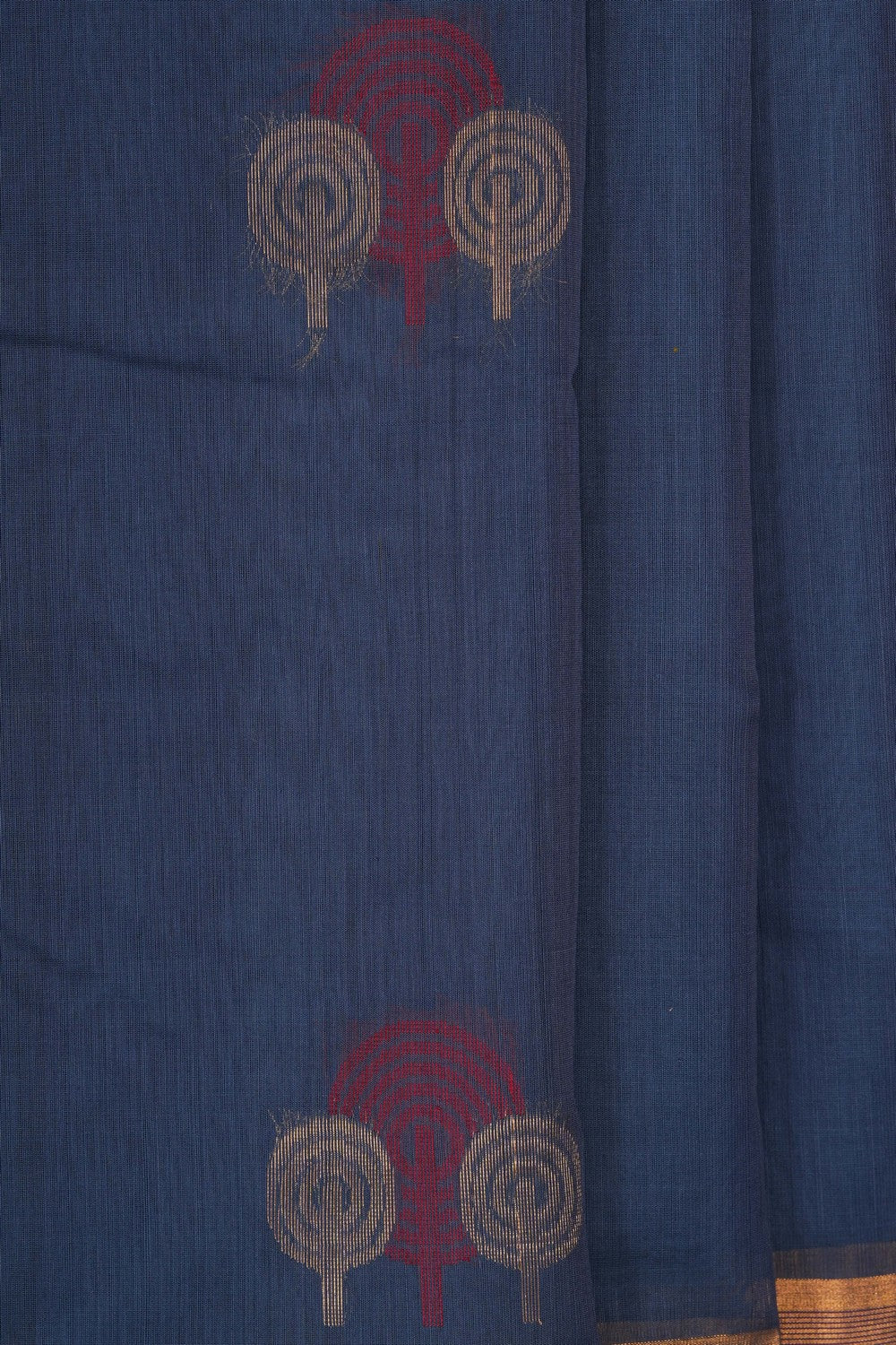 Image of Grey South Silk Cotton Saree