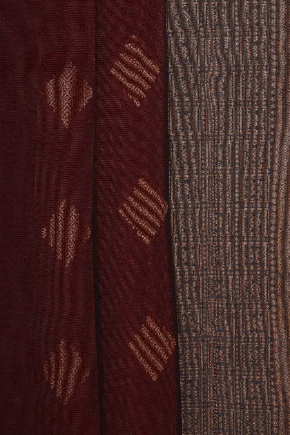 Image of Earthy Red South Silk Saree
