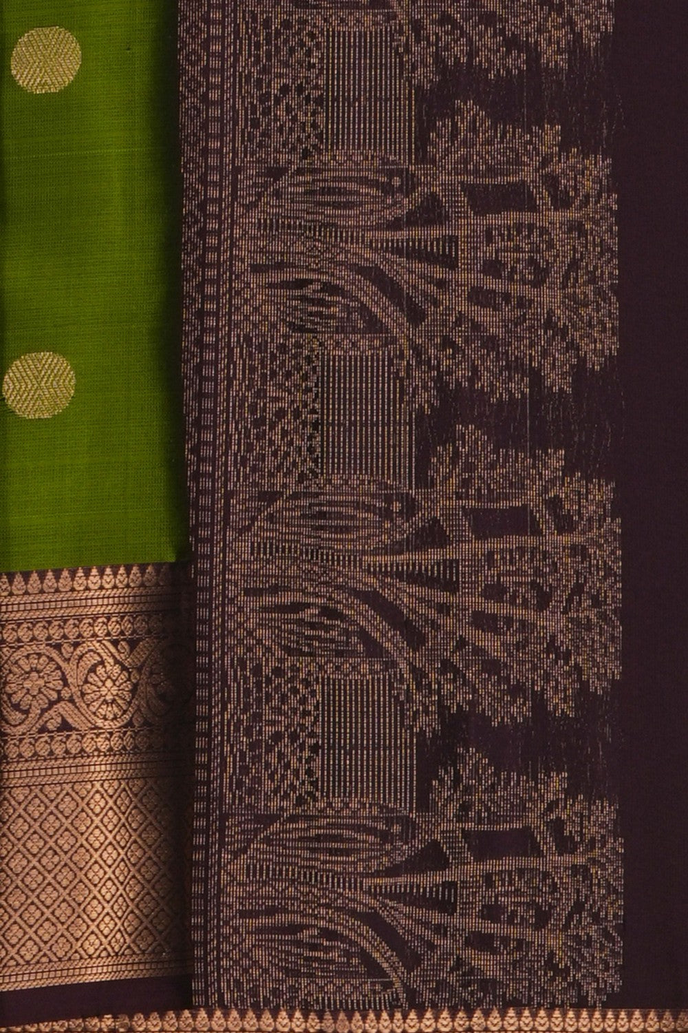 Image of Green South Silk Saree