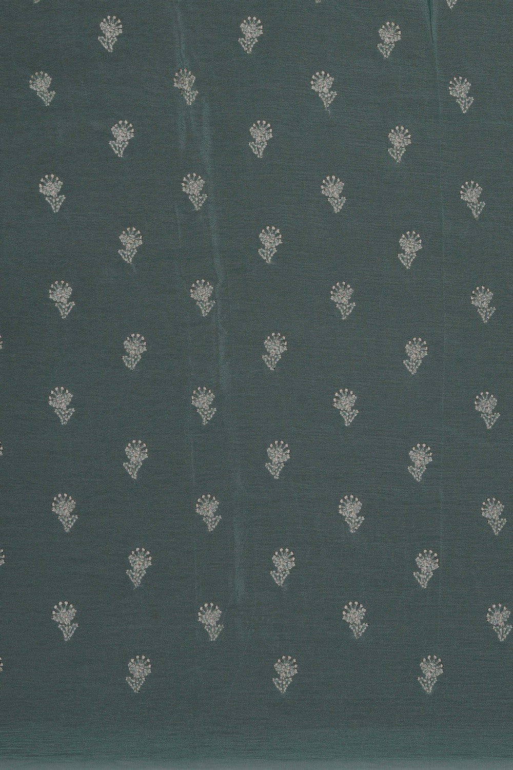 Image of A Beautiful Embroidered Crepe Silk Saree