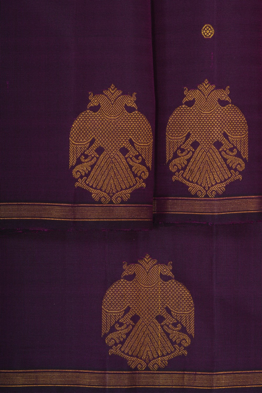 Image of Violet Arani Silk Saree