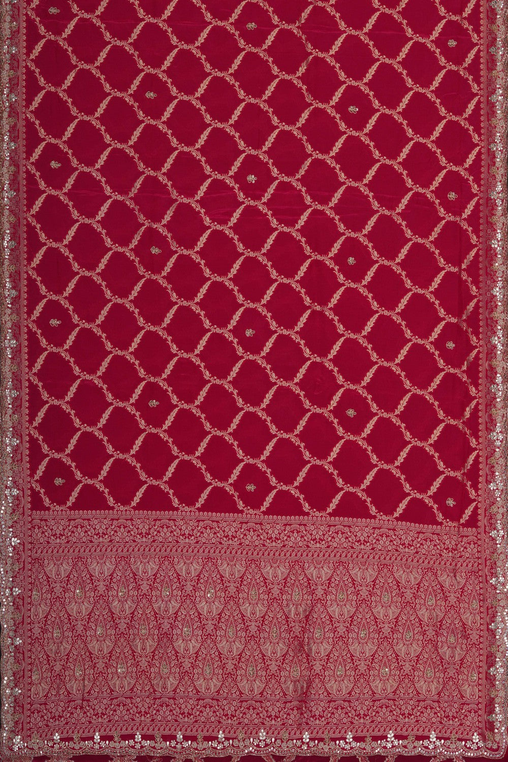 Image of A Pink Embroidered Saree
