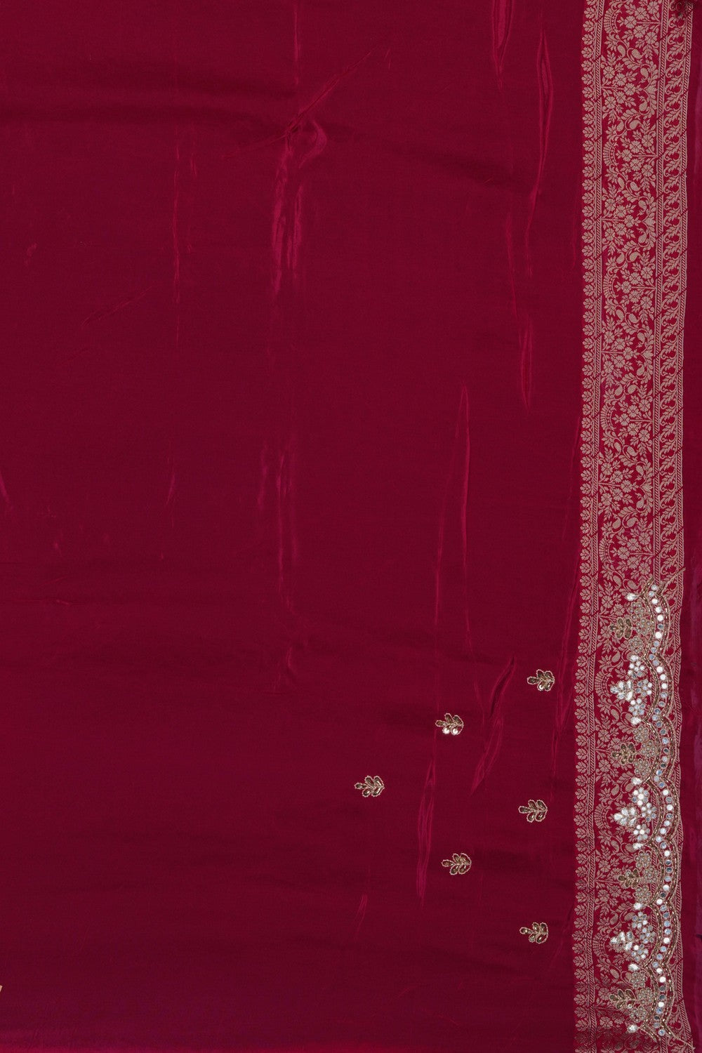 Image of A Pink Embroidered Saree
