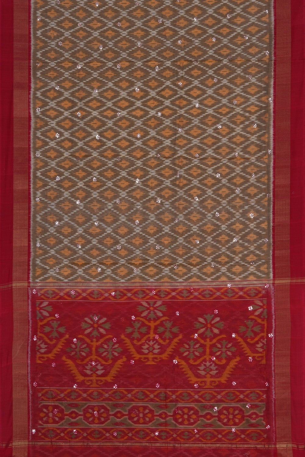 Image of South Sico Ikat Fusion Saree