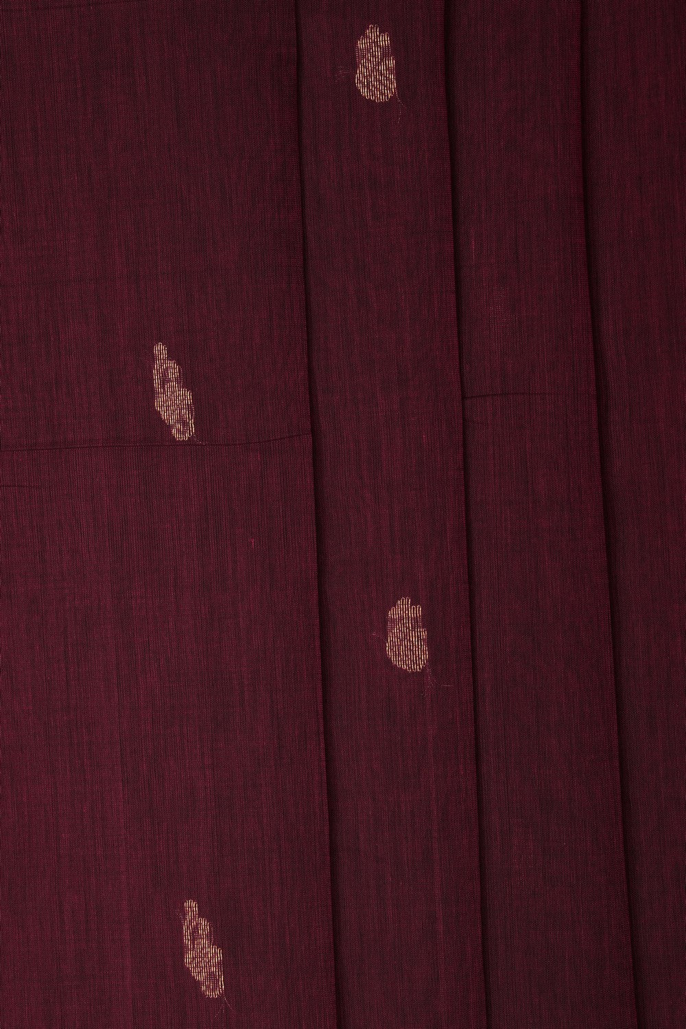 Image of South Cotton Maroon Saree