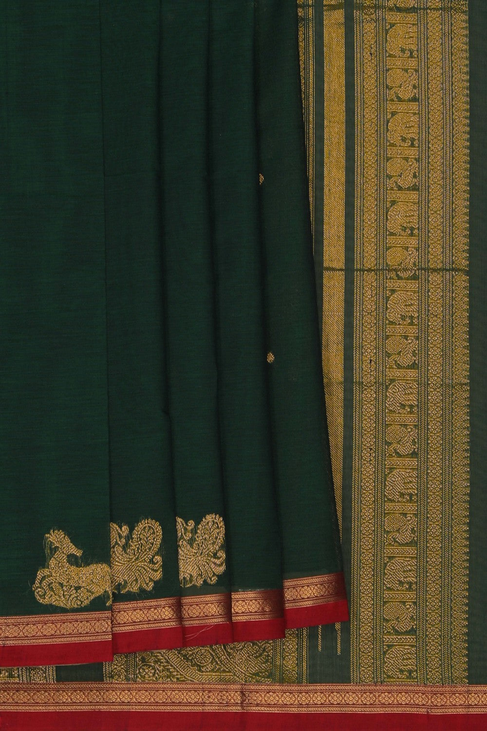 Image of South Cotton Green Saree