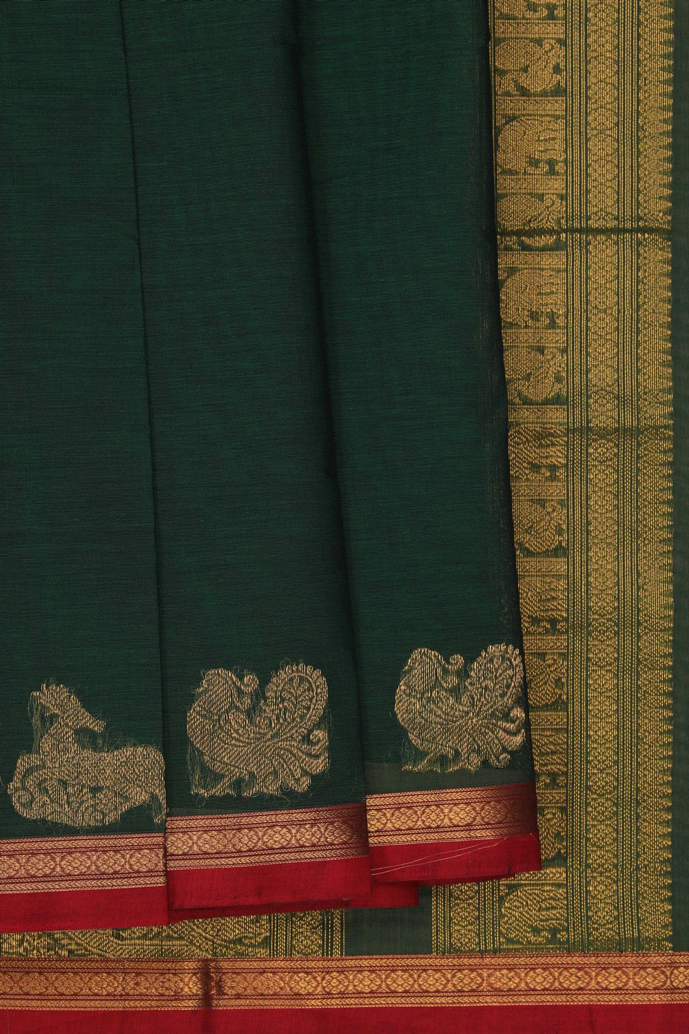 Image of South Cotton Green Saree