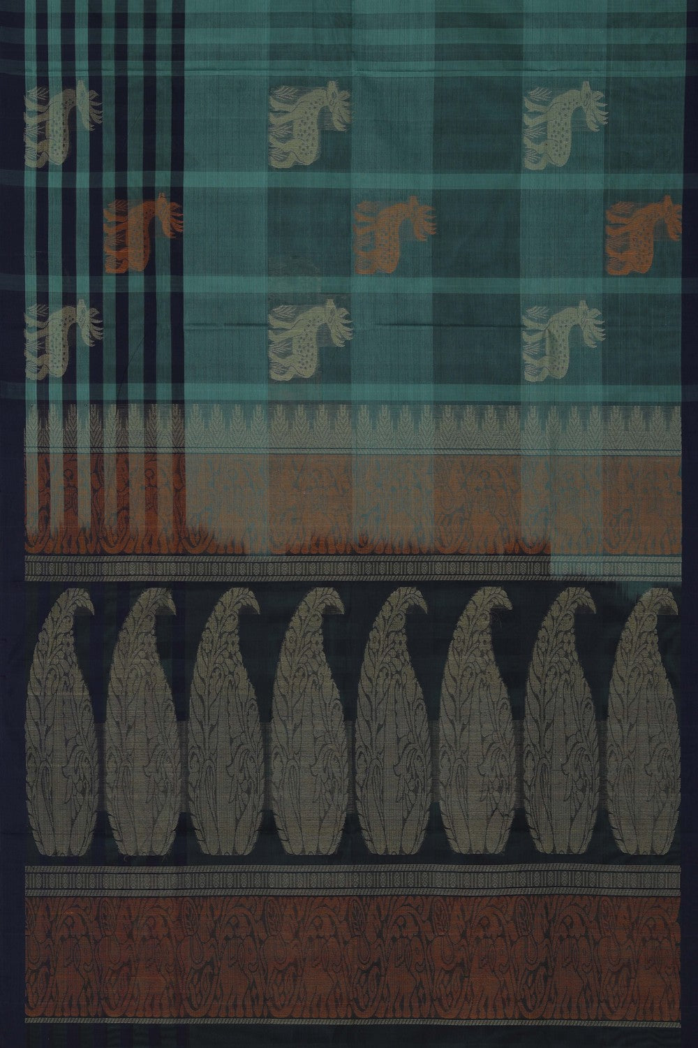 Image of South Cotton Green Saree