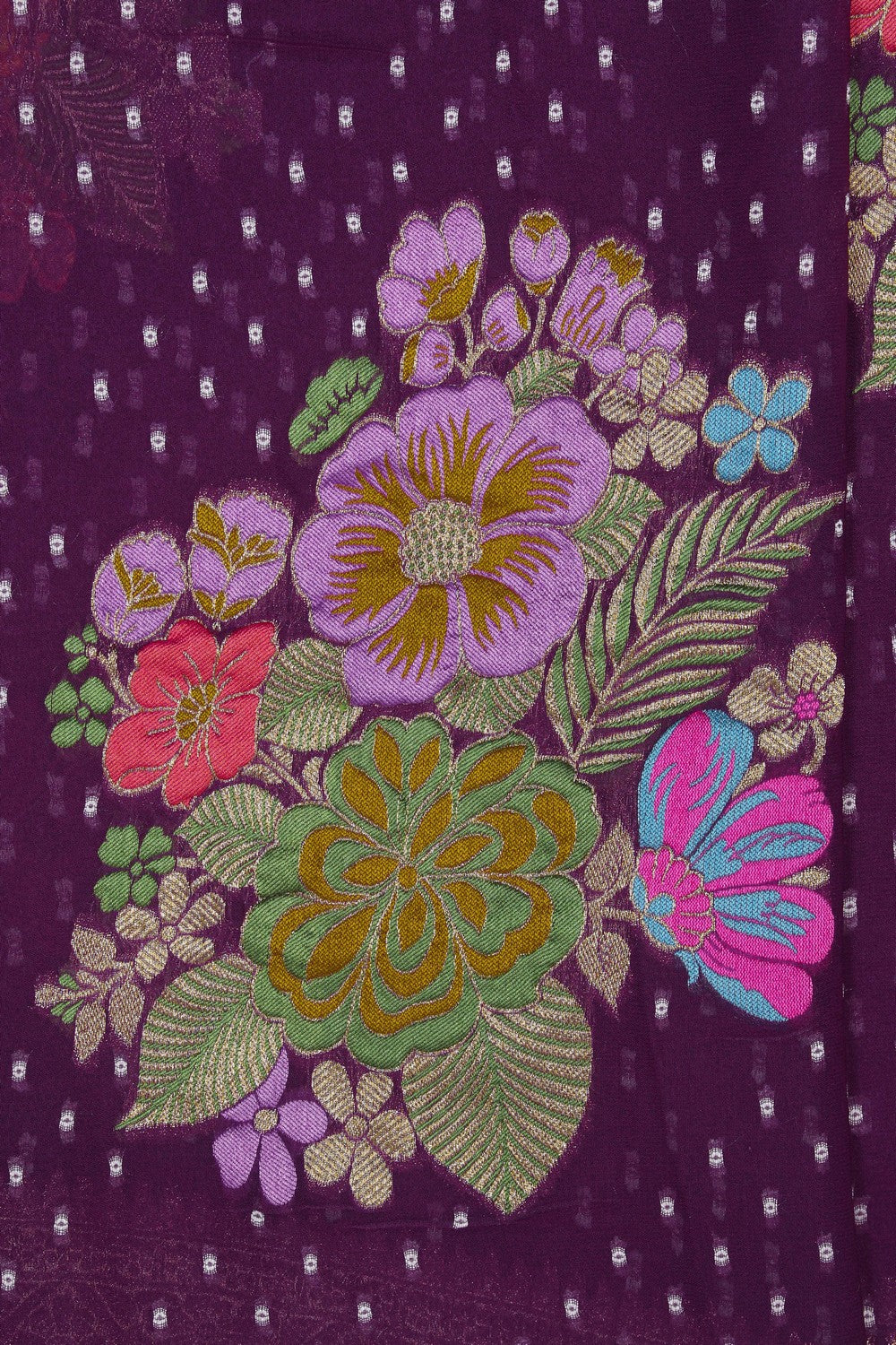 Image of Violet Georgette Saree